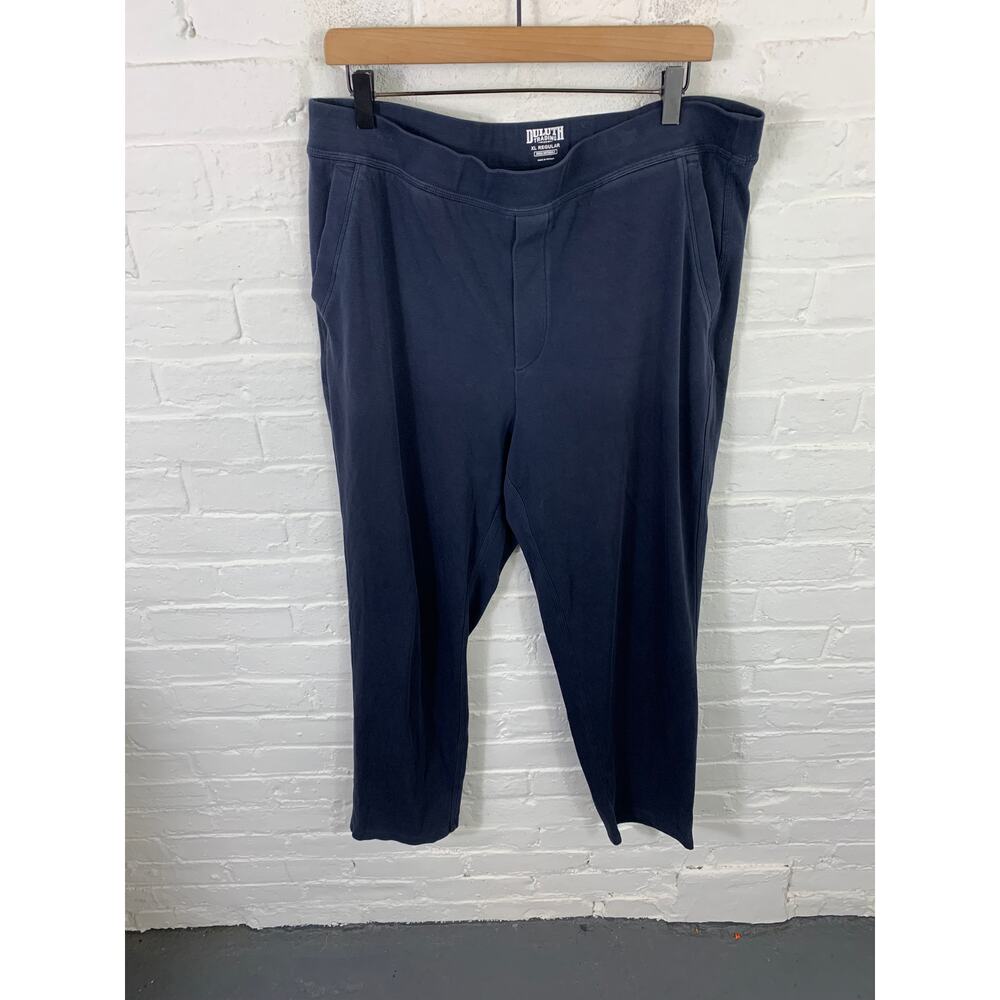 Duluth Trading Company Men's High Rise Cropped Pants Pull-On Navy Blue Size XL
